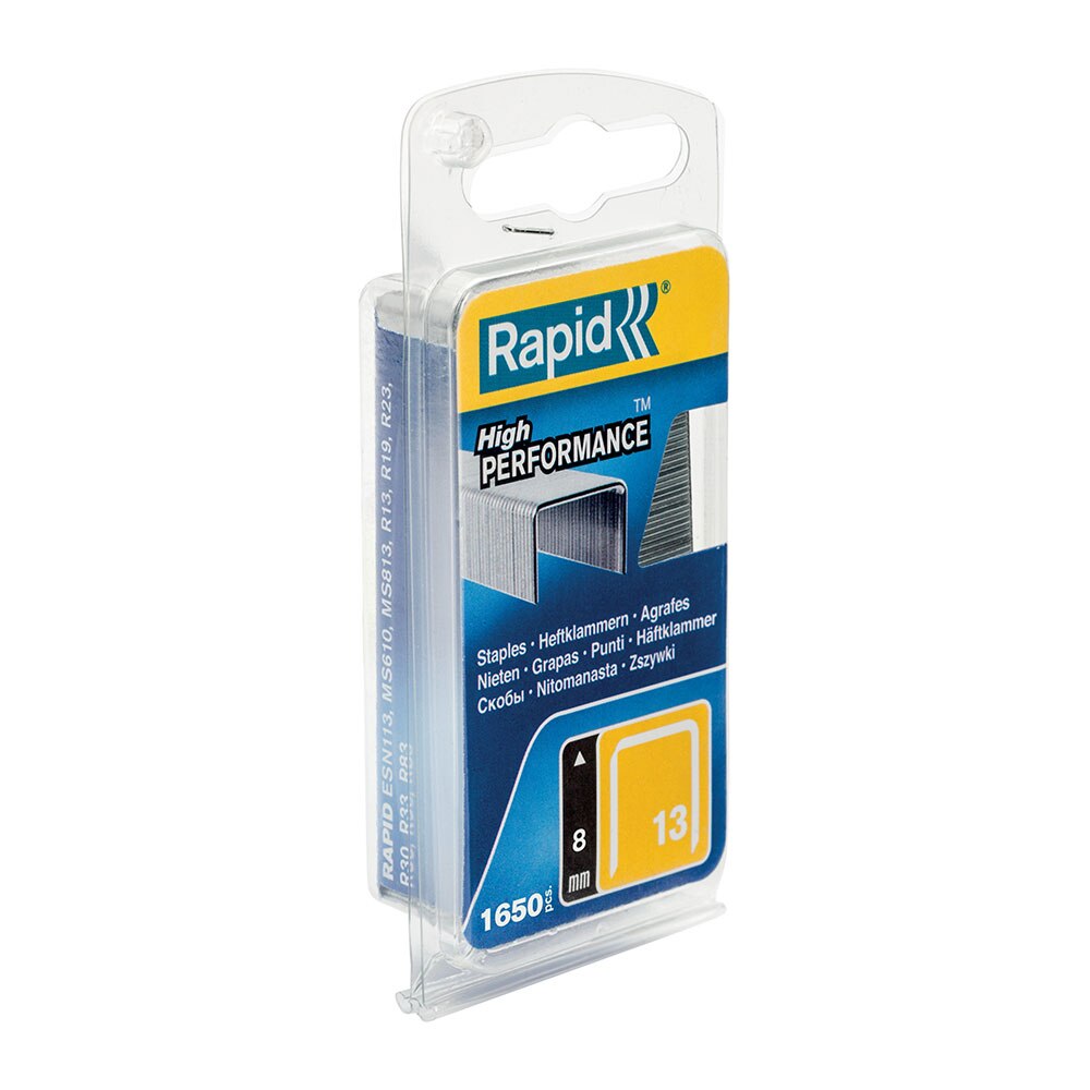 Capse Rapid 13/8 mm, galvanizate, sarma subtire, pentru tapiterie, 1650/blister slim 40109520