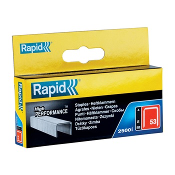 Capse Rapid 53/8, sarma subtire, galvanizate, decoratiuni, 2500/cutie carton 11857025 Capse Rapid 53/8, sarma subtire, galvanizate, decoratiuni, 2500/cutie carton 11857025