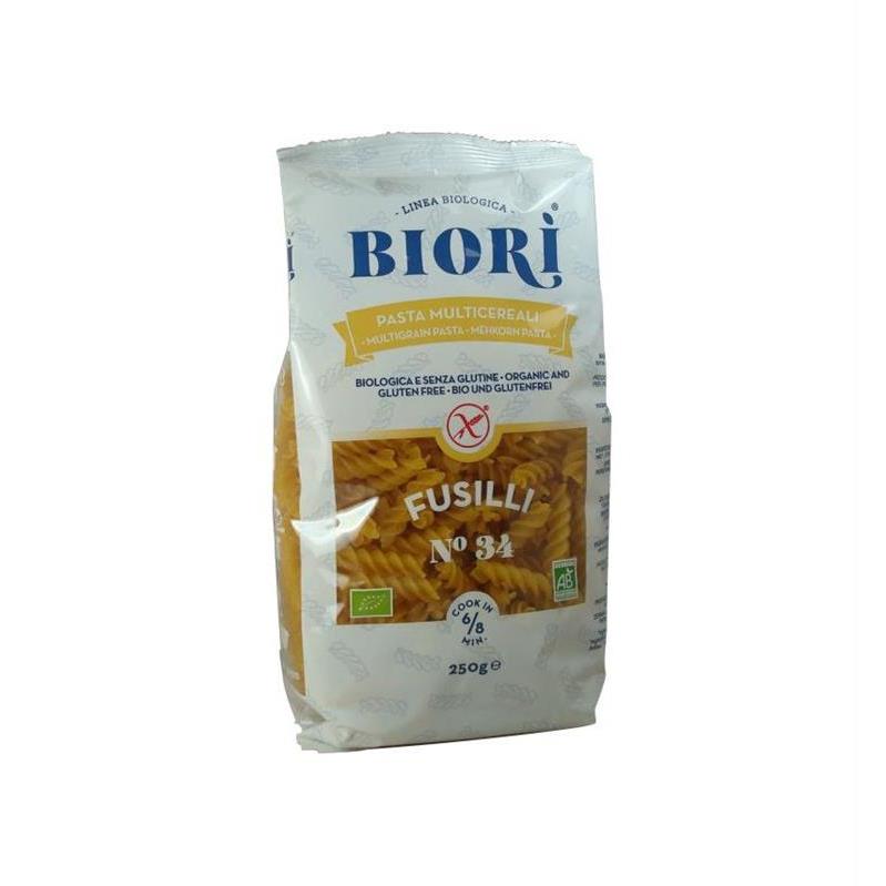 Fusilli Bio din Faina Multicereale fara Gluten Molino 250gr