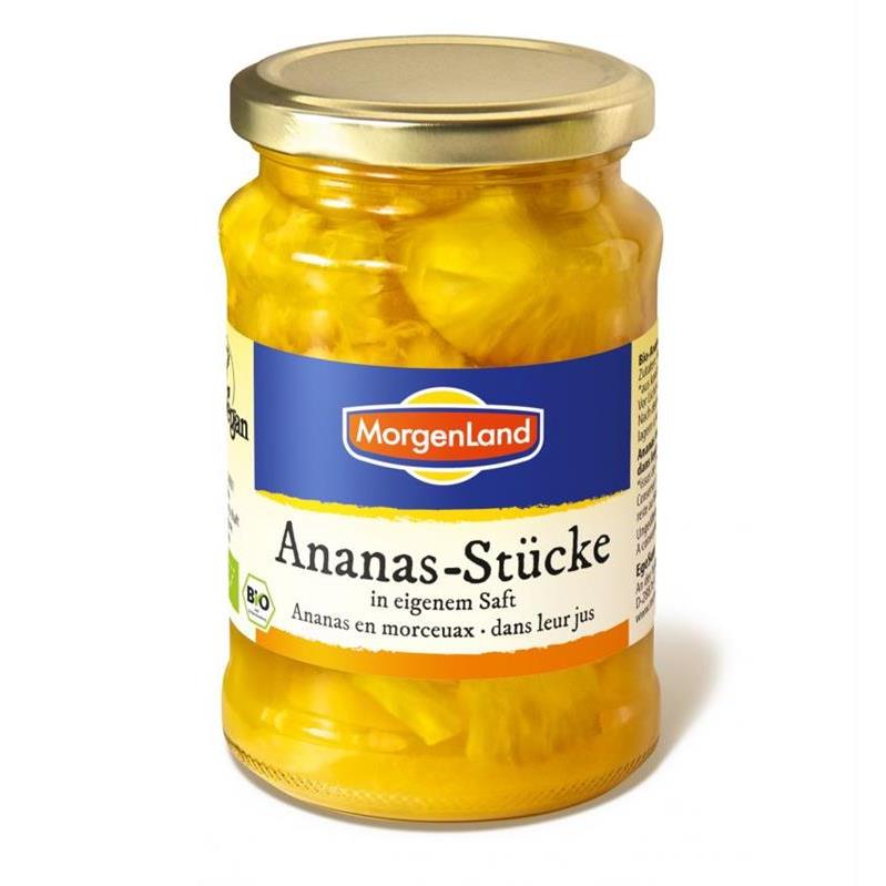 Ananas Bucati Bio in Suc Propriu MorgenLand 350gr