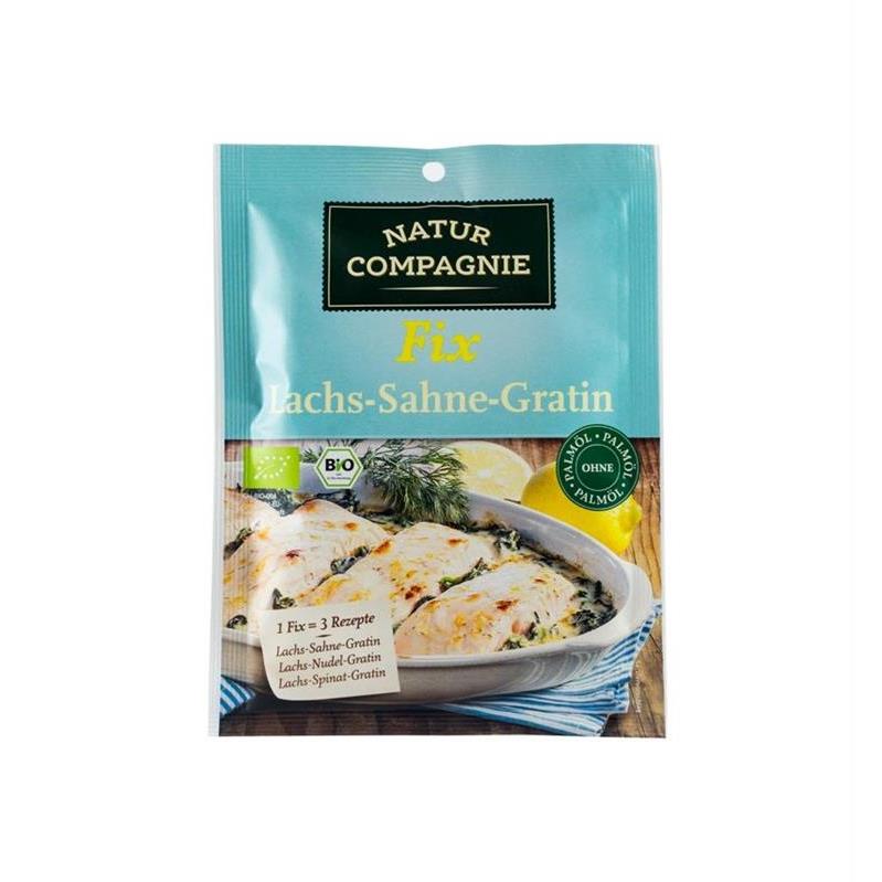 Sos Bio pentru Somon Gratinat cu Smantana Dulce Natur Compagnie 40gr