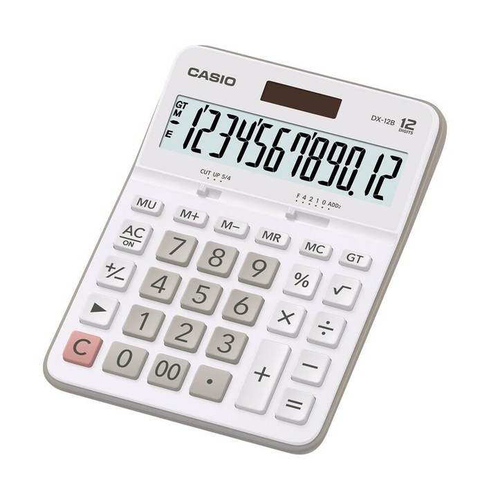 Calculator de birou Casio, DX-12B-WE