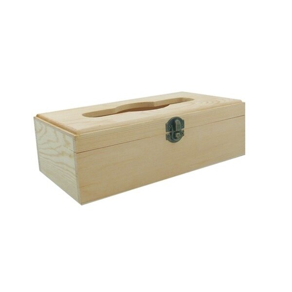 Suport din lemn pentru batiste/servetele, 25 x 13.5 x 8 cm