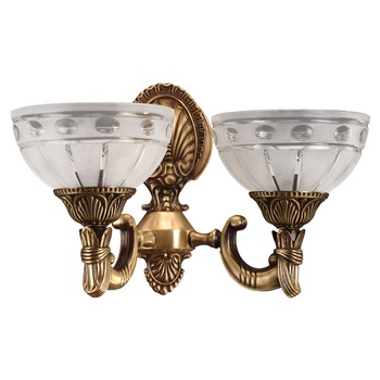 Aplica BUSSY LIGHTING 3039 Ambiente cu 2 brate, 2xE27 , alama,metal, finisaj bronz-antiq / sticla-cristal Aplica BUSSY LIGHTING 3039 Ambiente cu 2 brate, 2xE27 , alama,metal, finisaj bronz-antiq / sticla-cristal