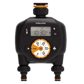Programator universal pentru irigare Fiskars 1054792, 2 iesiri, ecran LCD Programator universal pentru irigare Fiskars 1054792, 2 iesiri, ecran LCD