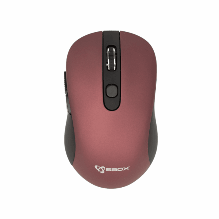 Безжична оптична мишка, SBOX WM-911U, 1600 DPI, 2.4 GHz, 10 м обхват, Лилава, WM-911U