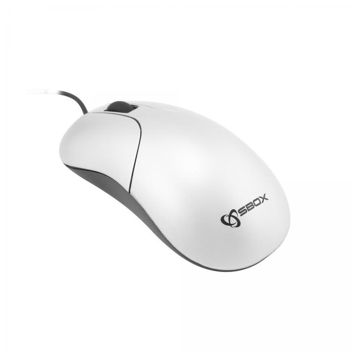 Oптична мишка Sbox M-923S, 1000 dpi, Сребриста