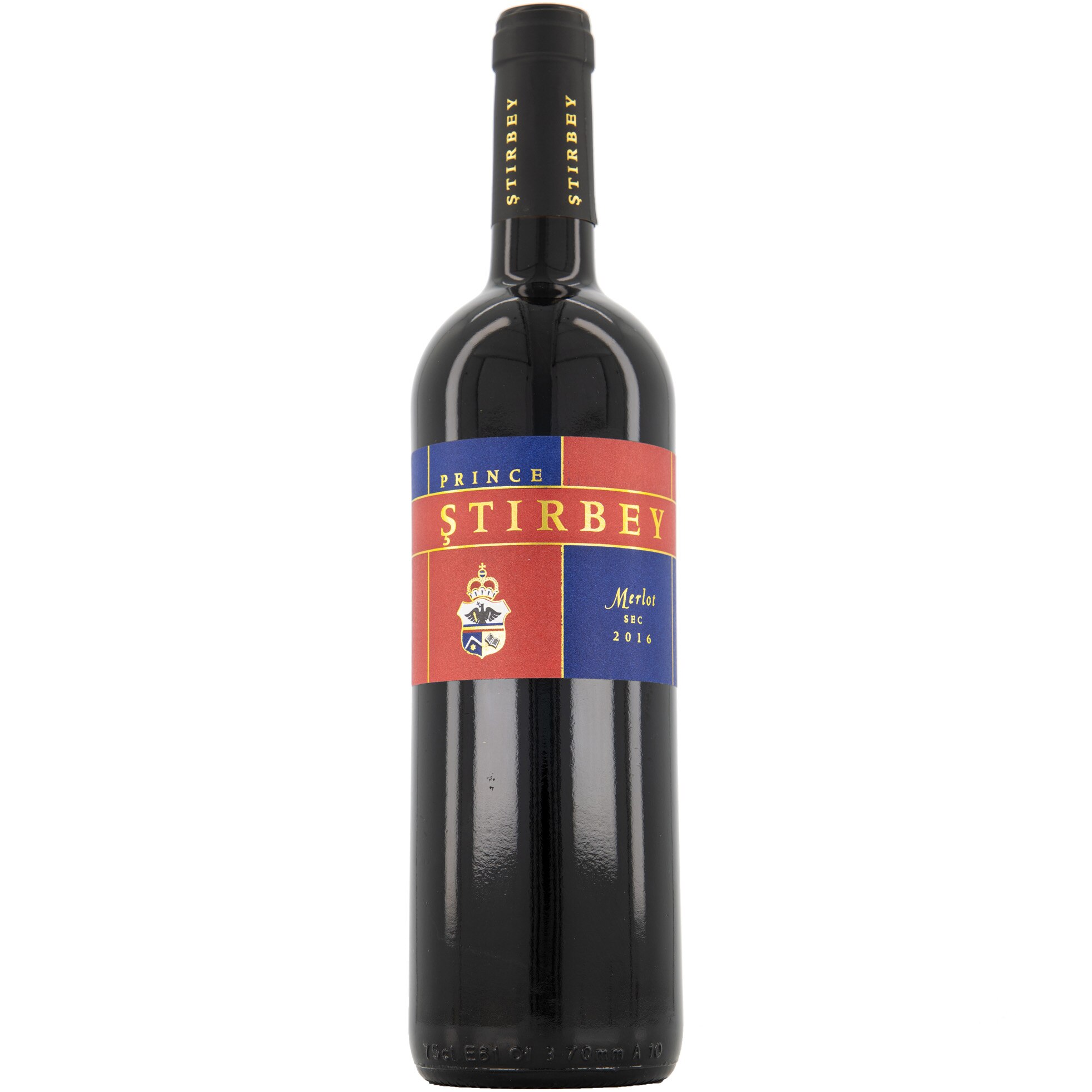 Vin Rosu Prince Stirbey Merlot, Sec, 0.75l