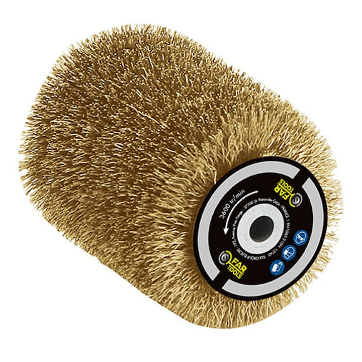 Perie fir alamit de 0,3 mm, pentru slefuitor / restaurator REX 80, 80x100 mm