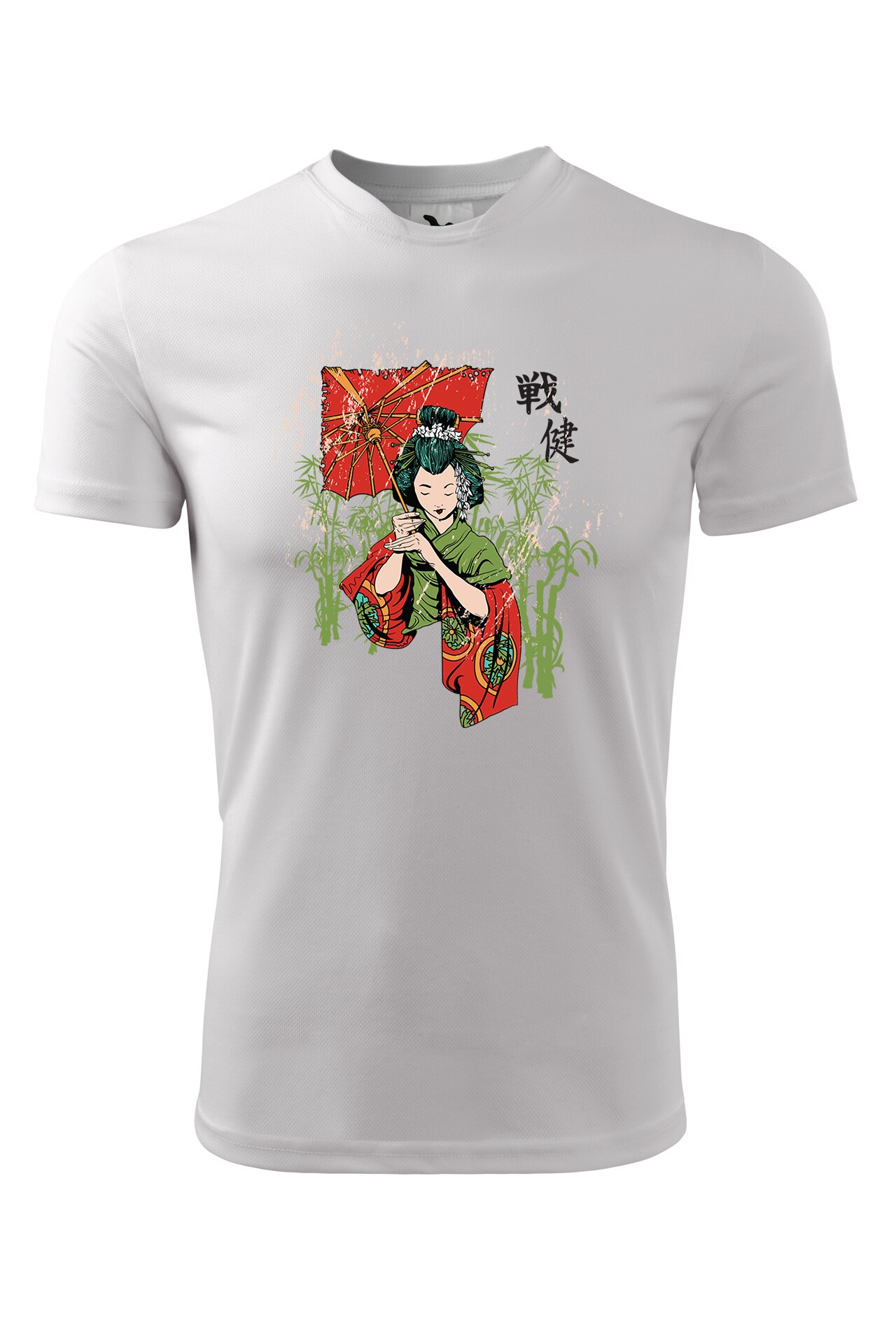 Tricou personalizat, Umbrela Geisha, Adler, Alb
