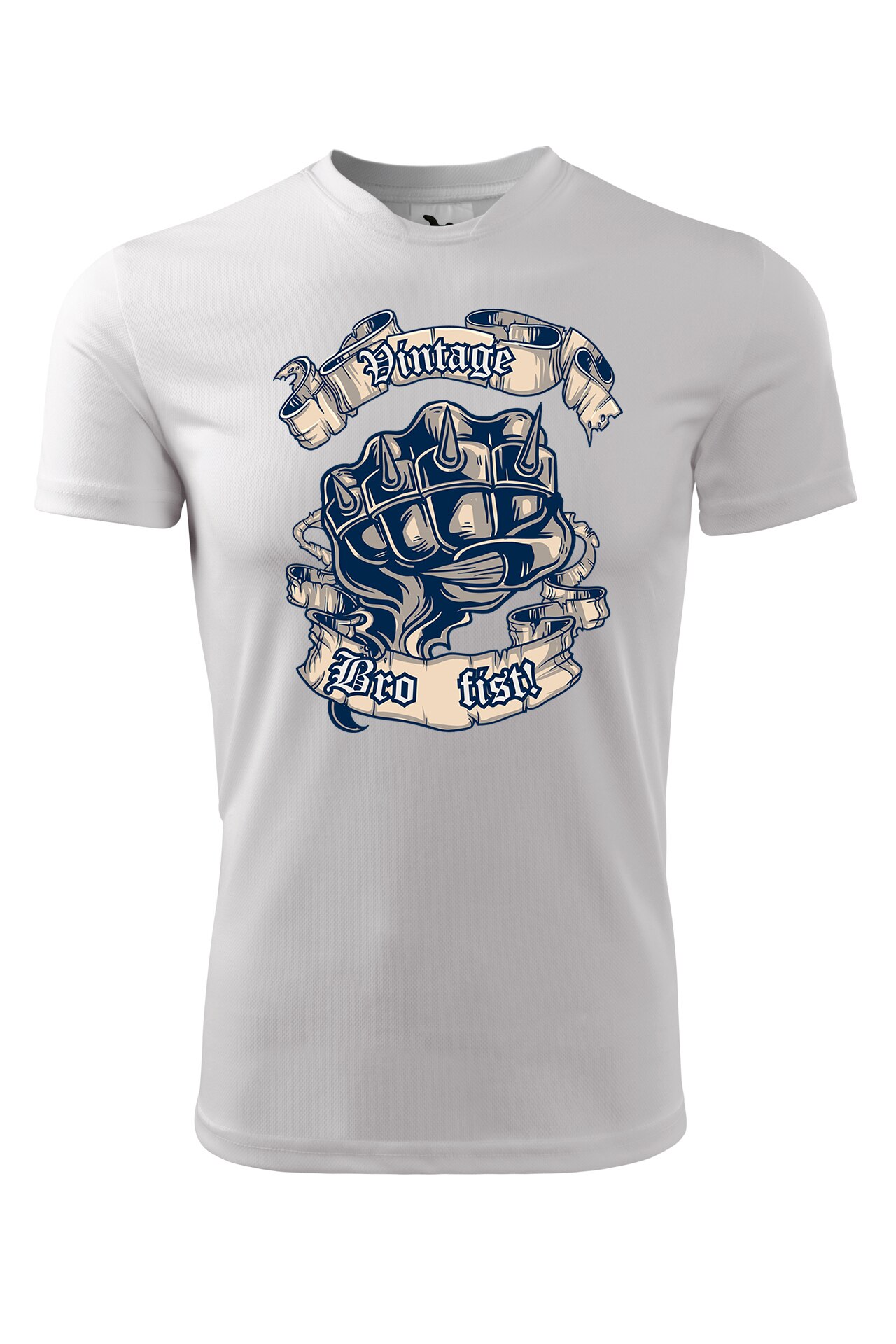 Tricou personalizat, Bro Fist, Adler, Alb