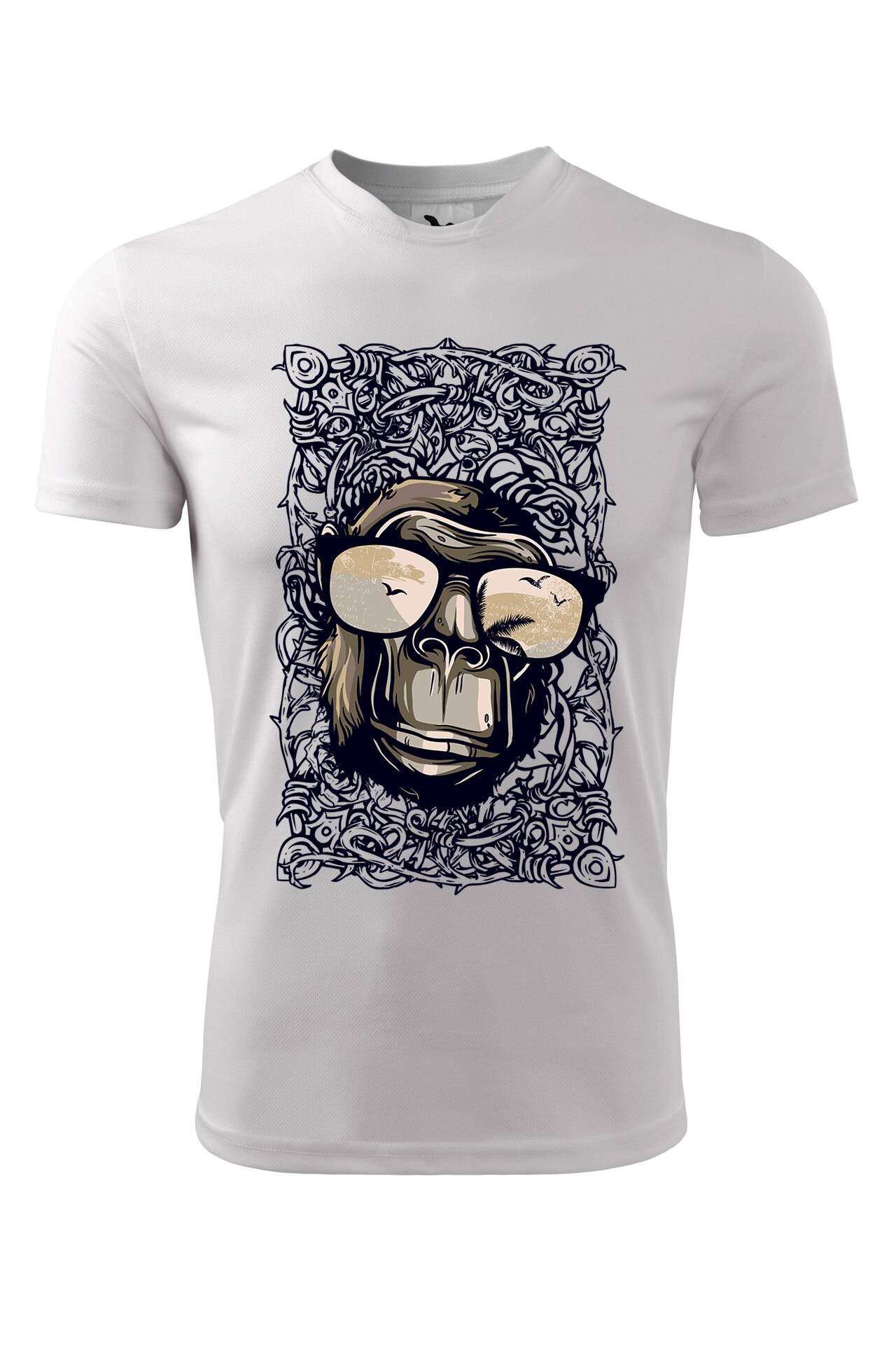 Tricou personalizat, Cap Primata, Adler, Alb