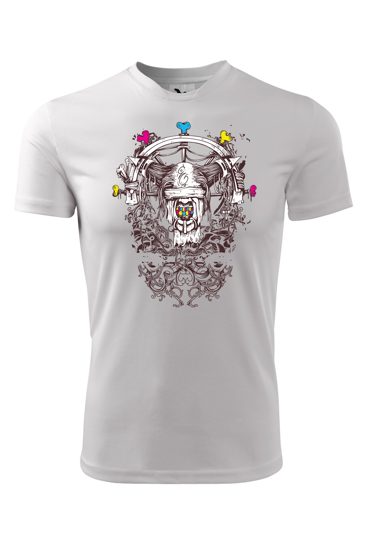 Tricou personalizat, Cap, Adler, Alb