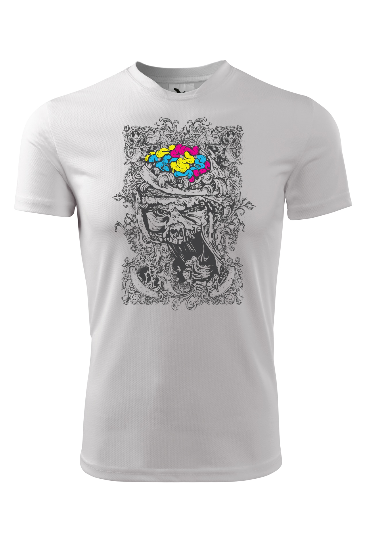 Tricou personalizat, Color Brain, Adler, Alb