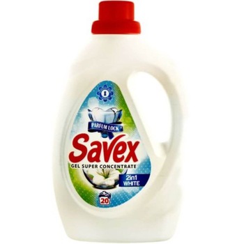 Detergent Lichid Automat de Rufe SAVEX 2 in 1 White, Cantitate 1L, 20 Spalari, Parfum Oceanic, Detergenti pentru Curatarea Hainelor Detergent Lichid Automat de Rufe SAVEX 2 in 1 White, Cantitate 1L, 20 Spalari, Parfum Oceanic, Detergenti pentru Curatarea Hainelor