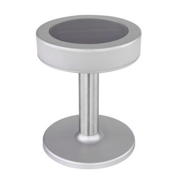 Veioza solara, Globo, LED, IP44, lumina alb rece, inox, design modern, inaltime 20 cm Veioza solara, Globo, LED, IP44, lumina alb rece, inox, design modern, inaltime 20 cm