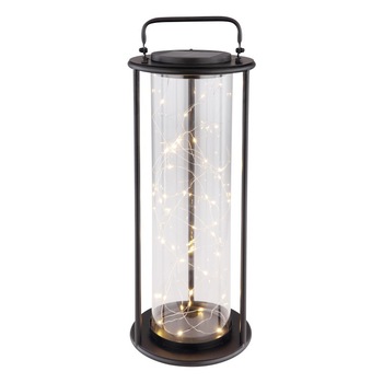 Felinar solar, Globo Lighting, LED 3W, 50 microLED-uri, abajur sticla, metalic, inaltime 48.5 cm Felinar solar, Globo Lighting, LED 3W, 50 microLED-uri, abajur sticla, metalic, inaltime 48.5 cm