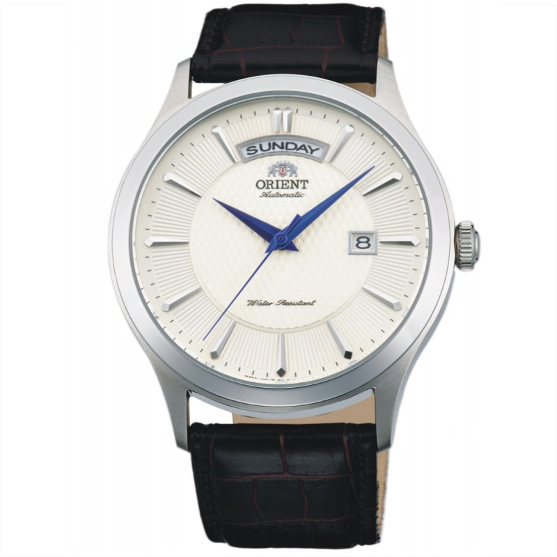 Ceas Orient FEV0V004SH, automatic, carcasa 42mm, curea maro piele