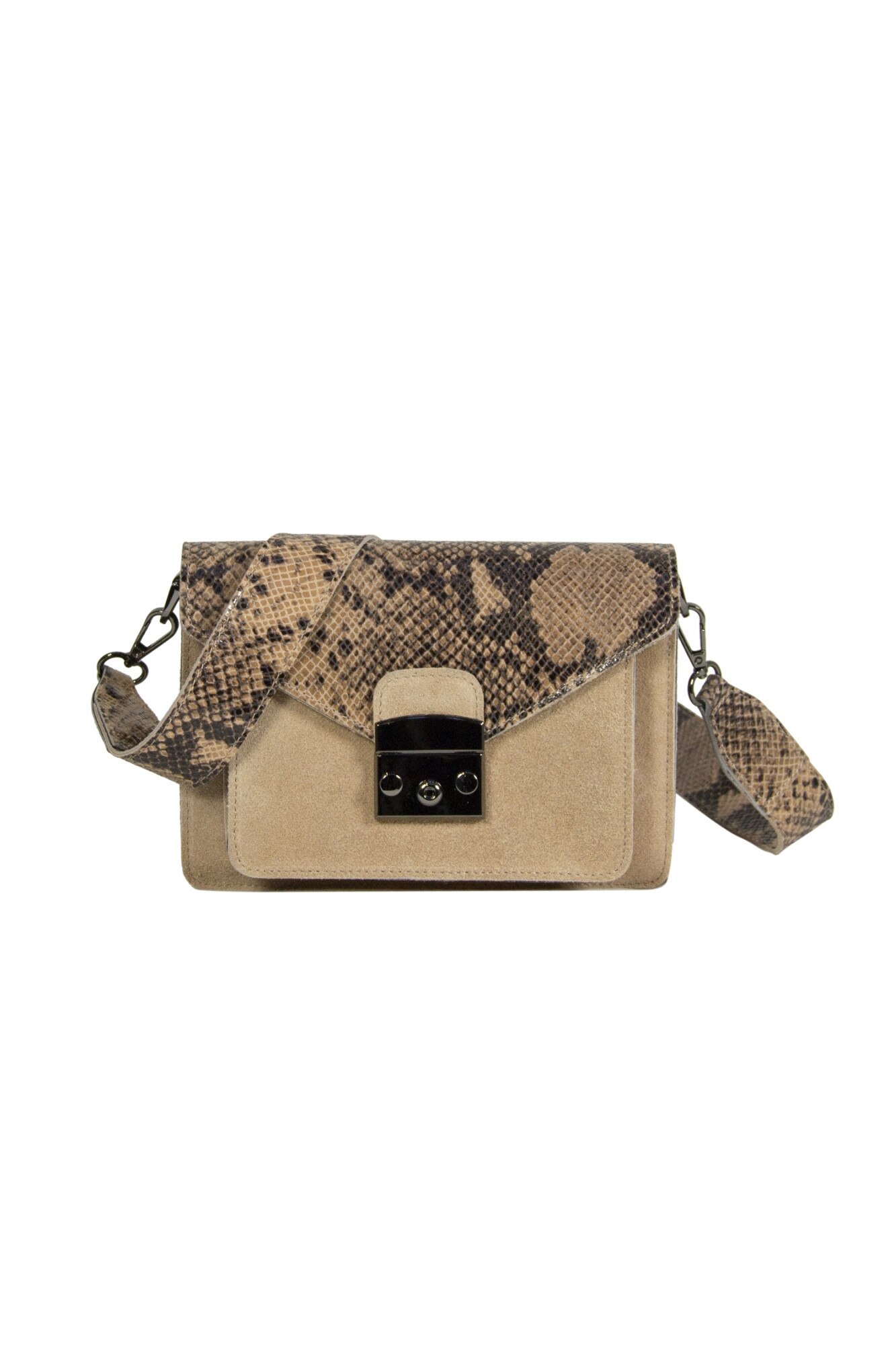 Geanta din piele, Emilio Masi, Rieti, 665723pit, Beige, 23x15x10cm
