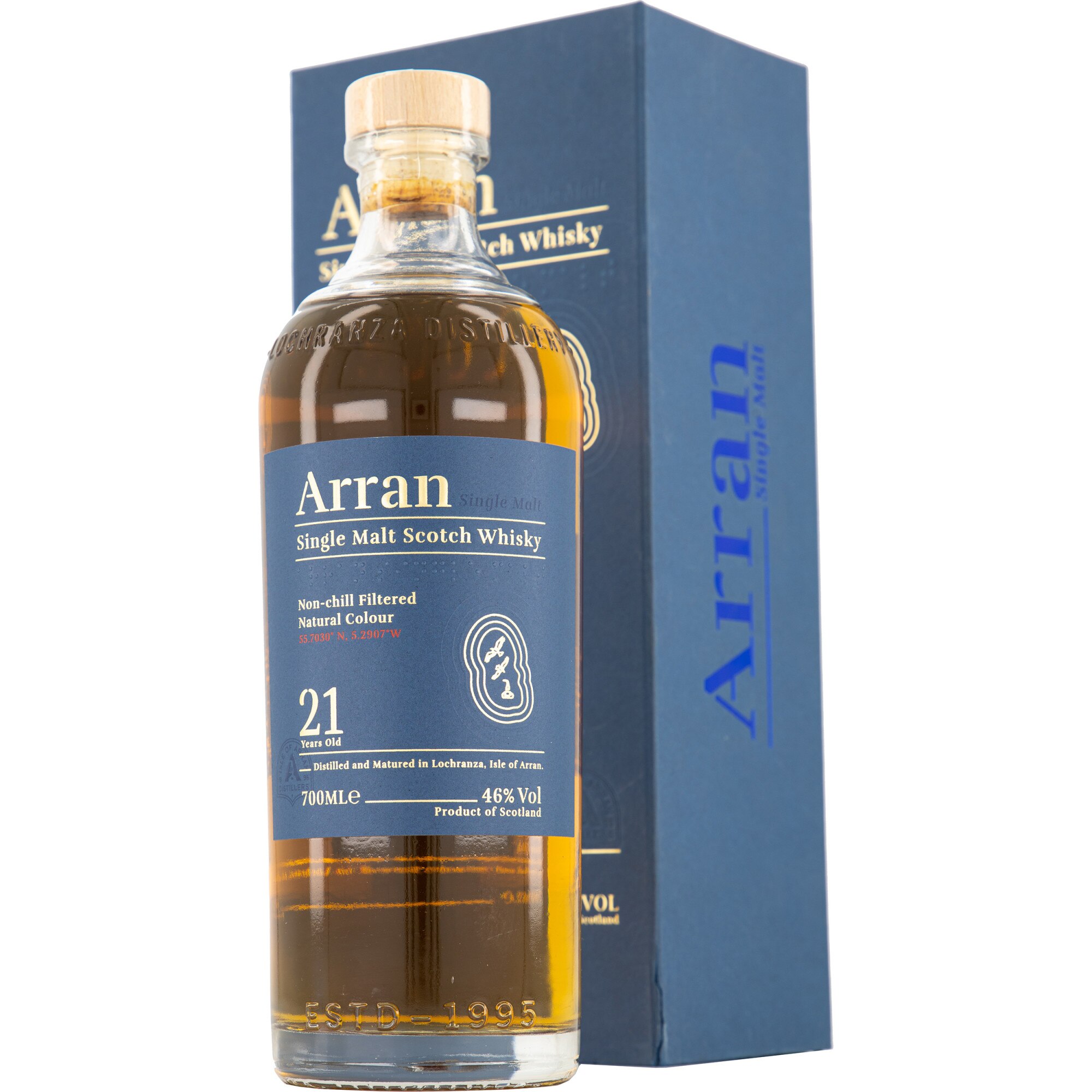 Whisky Arran 21YO, Single Malt, 46% 0.7l