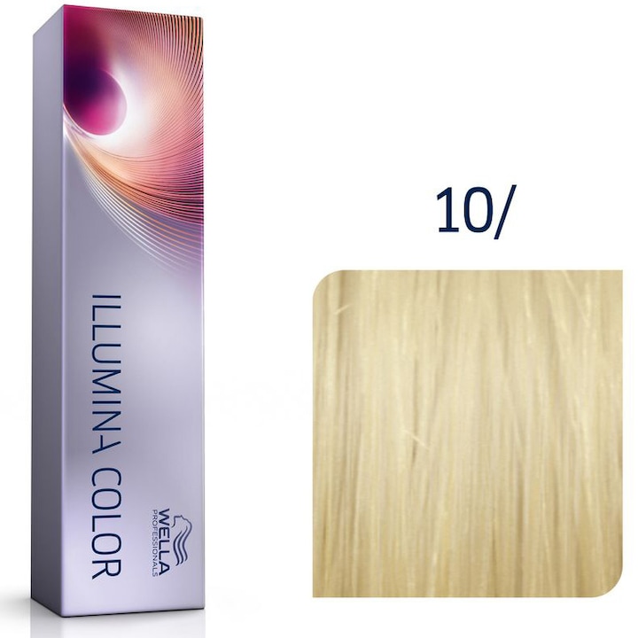 Vopsea de par permanenta Wella Professionals Illumina Color 10/ blond