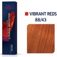 Vopsea de par permanenta Wella Professionals Koleston Perfect 88/43 WARM VIBRANT REDS Blond deschis intens rosu auriu, 60 ml