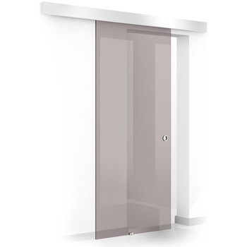 Usa culisanta Boss, sticla bronz 8 mm, culisanta in ambele directii, dims 215 x 60 cm Usa culisanta Boss, sticla bronz 8 mm, culisanta in ambele directii, dims 215 x 60 cm