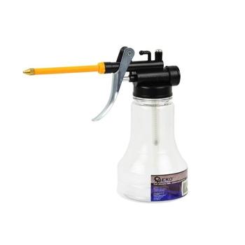 Mini pompa manuala de ulei, GEKO, 250ml, transparenta Mini pompa manuala de ulei, GEKO, 250ml, transparenta
