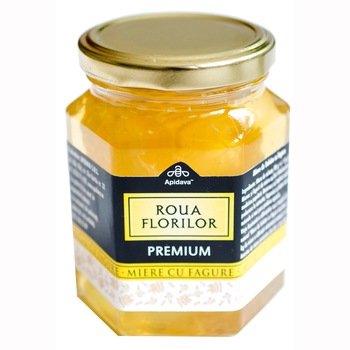 Miere cu fagure Roua Florilor,350 g Miere cu fagure Roua Florilor,350 g