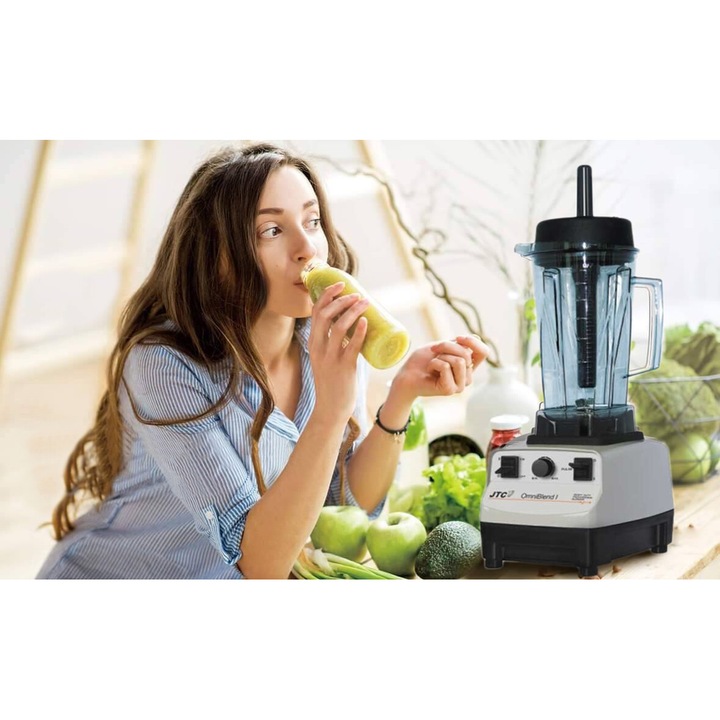 Aprítógép, Performant JTC Omniblend I - TM 767, 3 sebesség, Űrtartalom 2 l, BPA mentes, 950 W - 3 lóerő, szürke