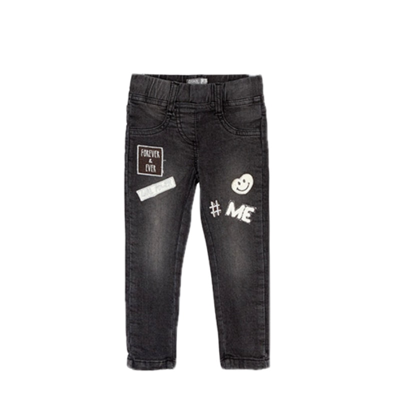 Pantaloni gri fete, Losan, gri inchis