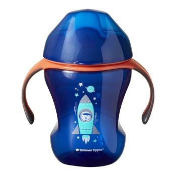 Cana Tommee Tippee Easy Drink, ONL, de la 7 luni, 230 ml, Albastru Cana Tommee Tippee Easy Drink, ONL, de la 7 luni, 230 ml, Albastru