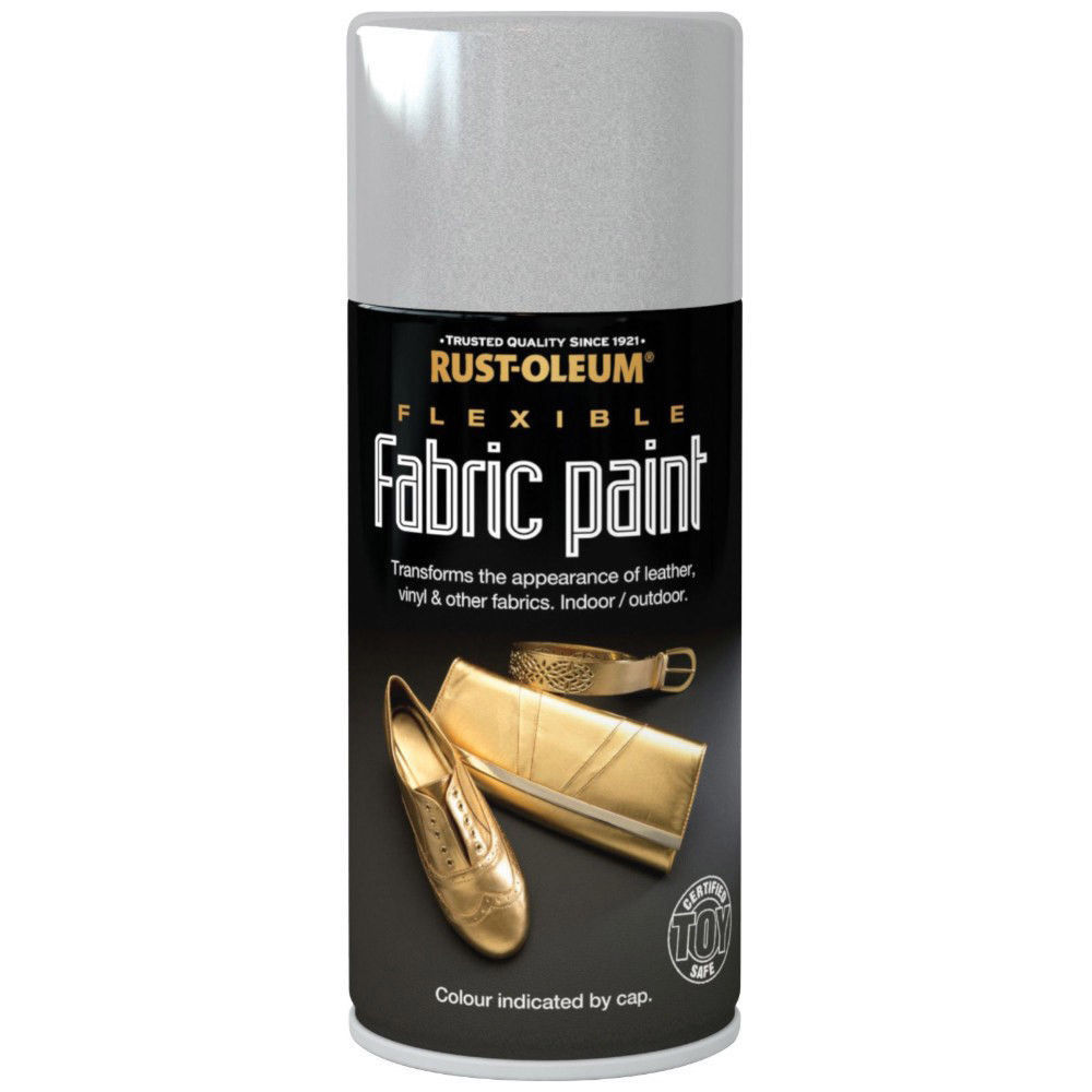 Spray vopsea pentru tesaturi, piele si vinilin Rustoleum 150 ml, argintiu