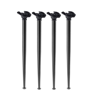 Set 4 picioare masa, gama X-Line, ajustabile, H 710 mm, Negru Mat Set 4 picioare masa, gama X-Line, ajustabile, H 710 mm, Negru Mat