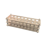 Stativ pentru eprubete din inox, CONCEPT 3T, argintiu, 265 x 85 x 62 mm