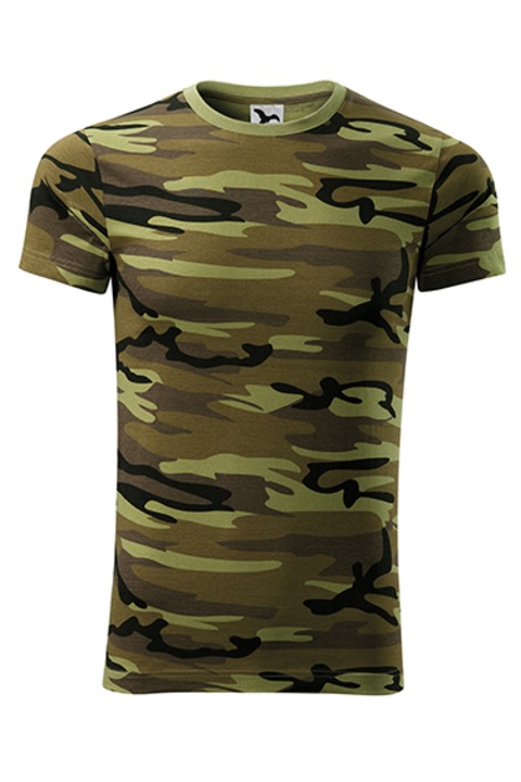 Férfi póló CAMOUFLAGE, zöld terepszínű, 2XL-es méret