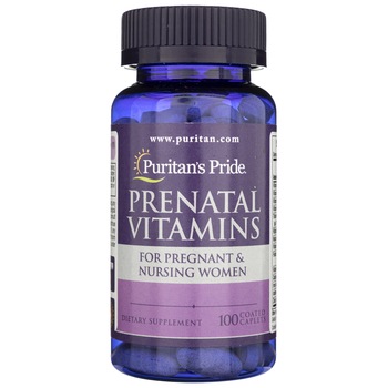 Suplimente nutritive Puritan's Pride Prenatal Vitamins, 100 tablete Suplimente nutritive Puritan's Pride Prenatal Vitamins, 100 tablete