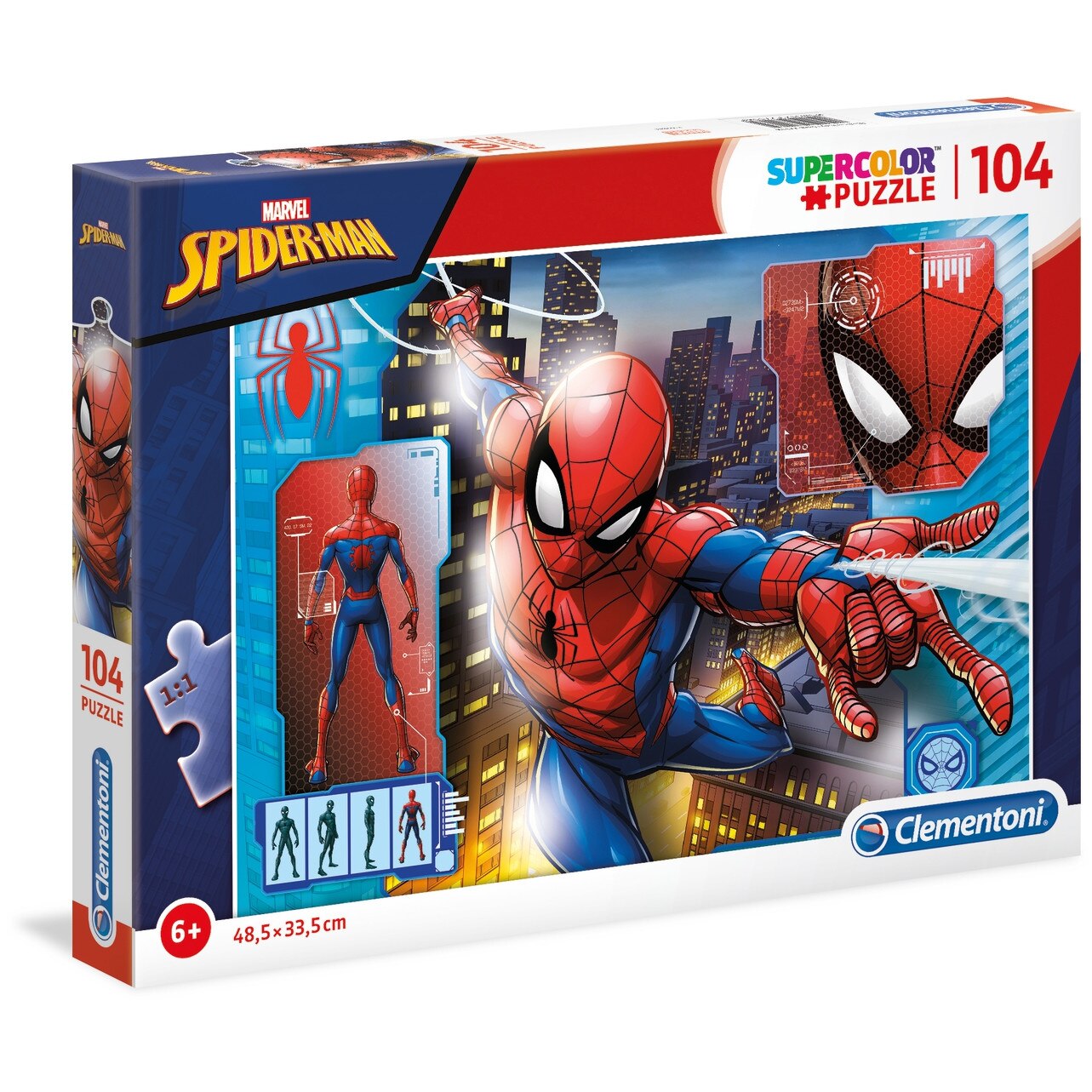 Puzzle Clementoni SuperColor Marvel Spider-man, 104 piese