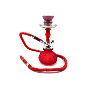Narghilea Tobi, Fayed, 1 furtun, Rosu, 26 cm Narghilea Tobi, Fayed, 1 furtun, Rosu, 26 cm