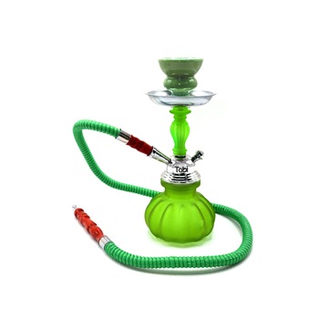Narghilea Tobi, Fayed, 1 furtun, Verde, 26 cm Narghilea Tobi, Fayed, 1 furtun, Verde, 26 cm