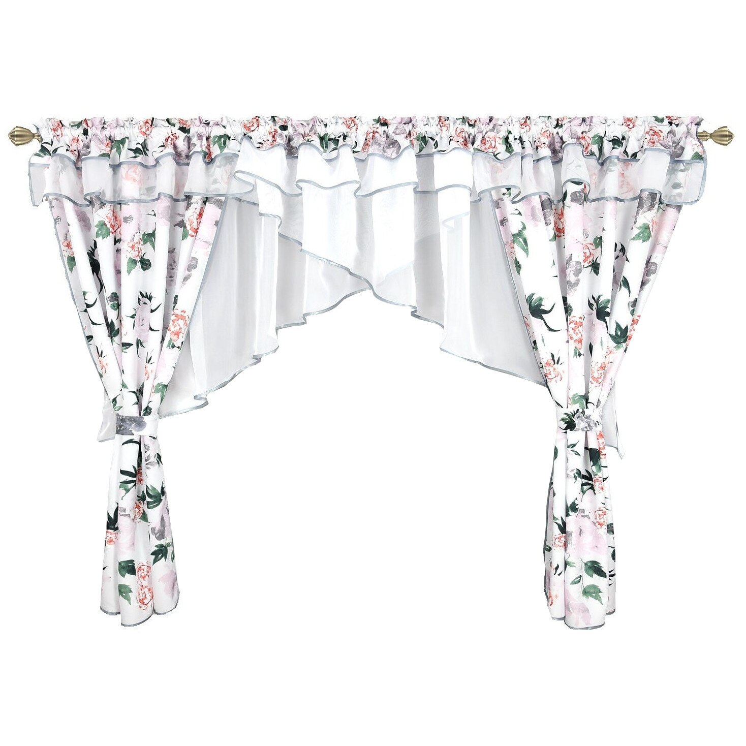 Perdea Algeria Alb, 400 x 155 cm Model 1