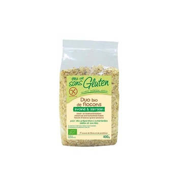 Duo Fulgi de Ovaz si Hrisca Bio Fara Gluten Ma Vie Sans Gluten 400gr Duo Fulgi de Ovaz si Hrisca Bio Fara Gluten Ma Vie Sans Gluten 400gr