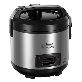 Aparat de gatit cu aburi pentru orez Russell Hobbs 27080-56, 500 W, 1.2 L, Inchidere ermetica, Mentinere la cald, Inox/Negru Aparat de gatit cu aburi pentru orez Russell Hobbs 27080-56, 500 W, 1.2 L, Inchidere ermetica, Mentinere la cald, Inox/Negru