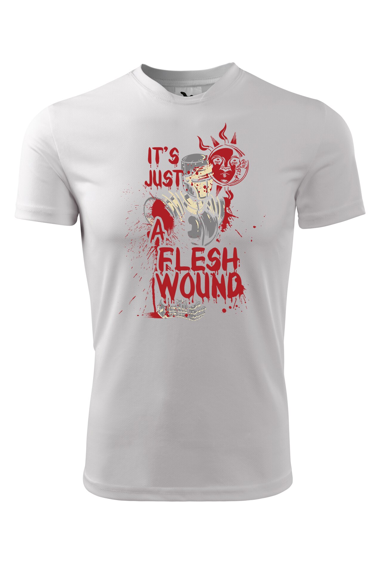 Tricou personalizat, Flesh Wound, Adler, Alb