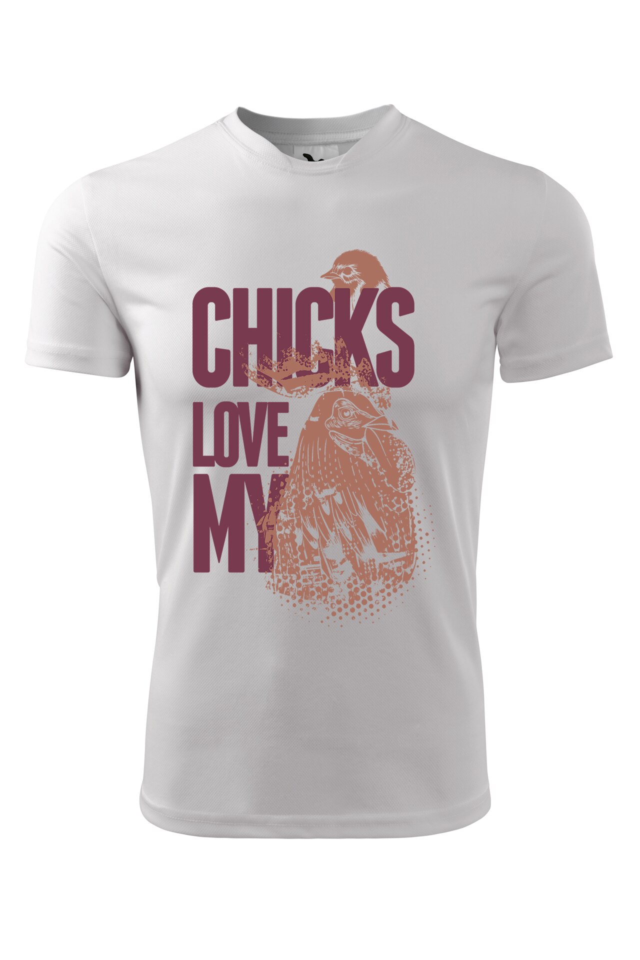 Tricou personalizat, Chicks Love, Adler, Alb
