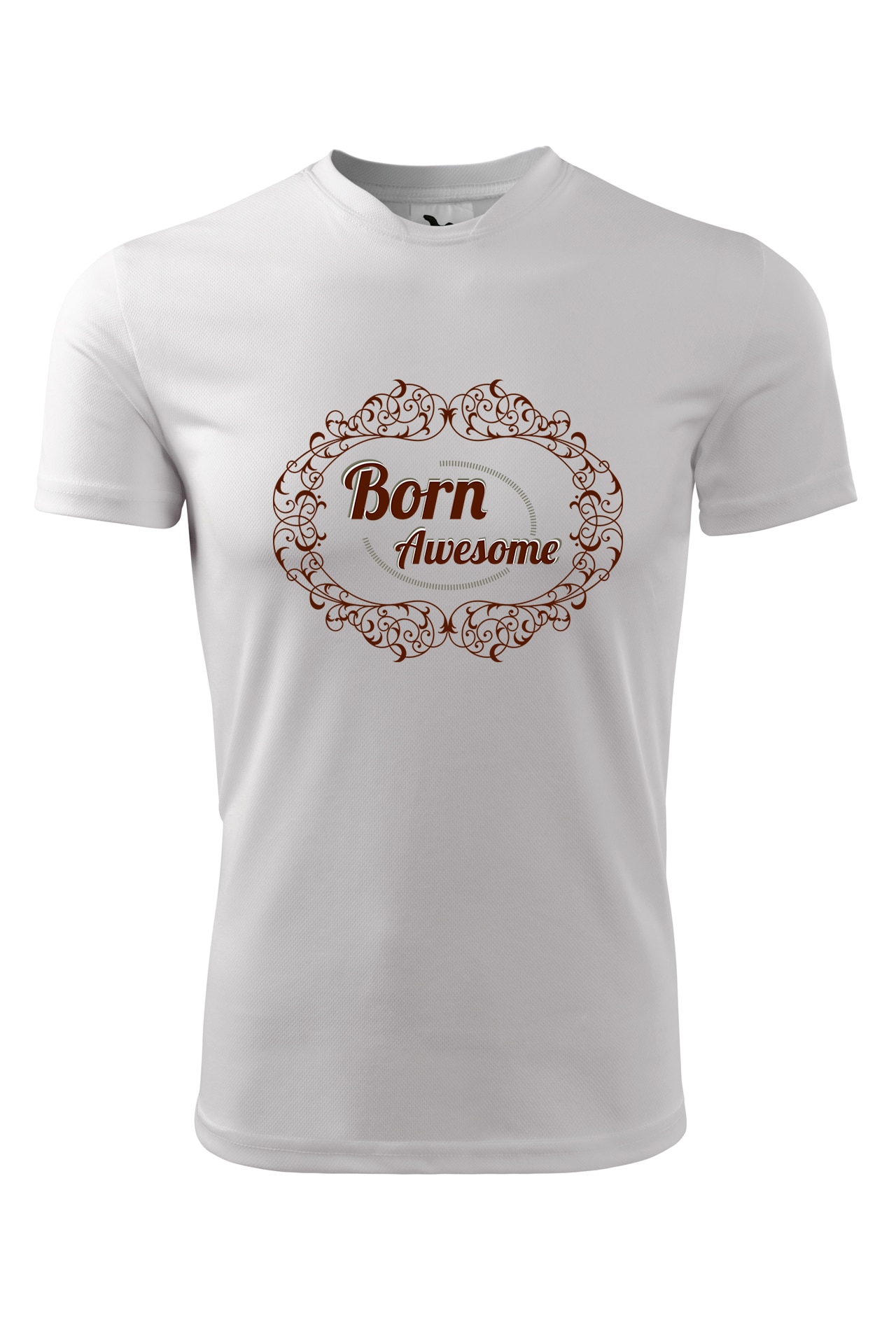 Tricou personalizat, Born Awesome, Adler, Alb