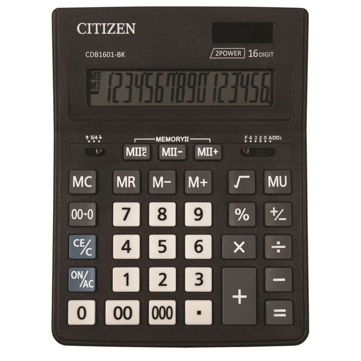 Calculator de birou Citizen CDB 1601-BK