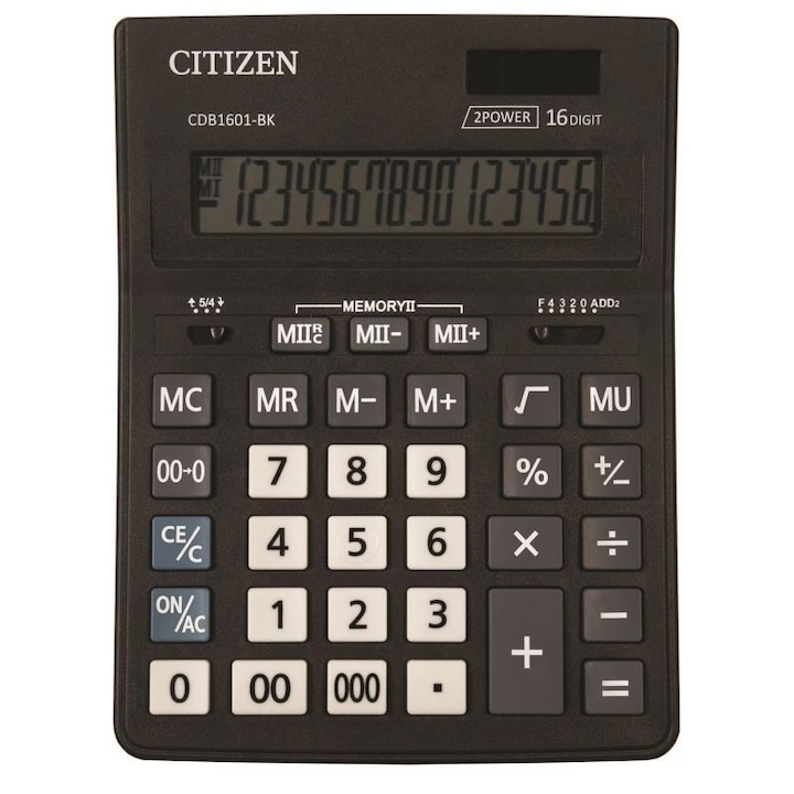 Калкулатор Citizen, CDB, 1601-BK, Черен