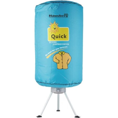 Uscator de Rufe Electric cu Aer Cald, Putere 700 W, Capacitate Uscare 10 Kg, Uscare Rapida, Protectie Supraincalzire, Usor de folosit, Design Ergonomic, Albastru