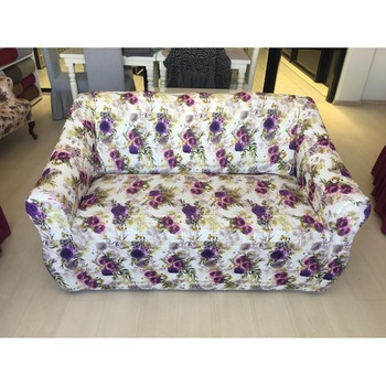 Set Huse Elastice, Canapea 3 Persoane + 2 Fotolii, Model Floral, HC-03-2 Set Huse Elastice, Canapea 3 Persoane + 2 Fotolii, Model Floral, HC-03-2